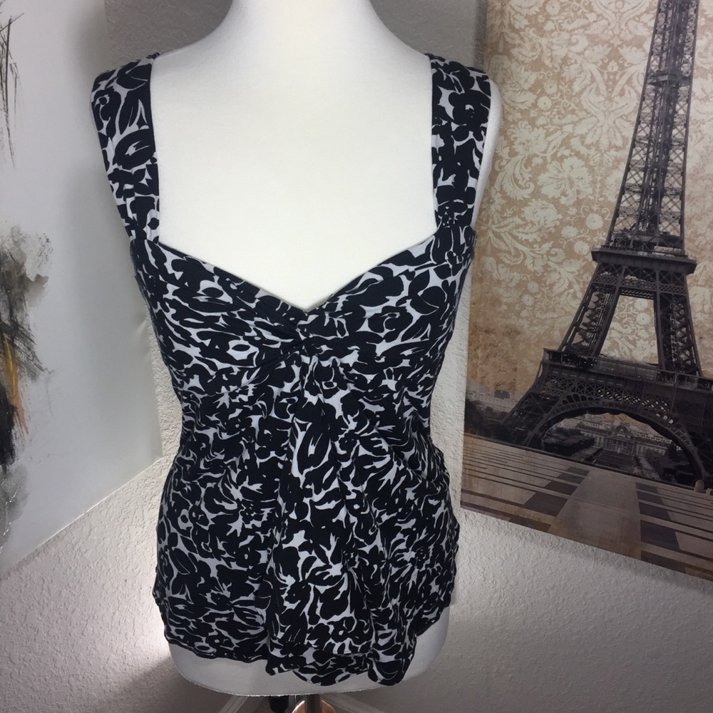Michael Kors Layered Ruffle Tank Size Large